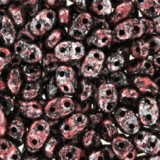 Matubo MiniDuo Perlen 4x2.5mm Tweedy red